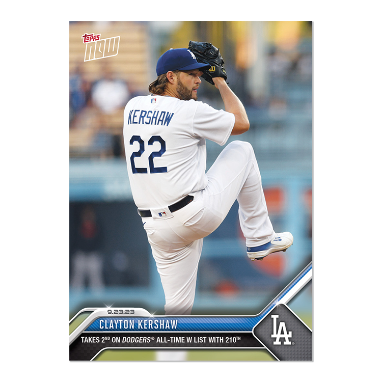 Clayton Kershaw  - 2023 MLB Topps NOW® Card 910 - PR: 1114