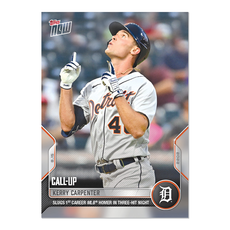 Kerry Carpenter  - 2022 MLB Topps NOW® Card 717 - PR: 1743