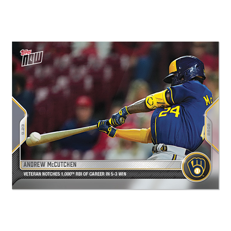 Andrew McCutchen  - 2022 MLB Topps NOW® Card 946 - PR: 447