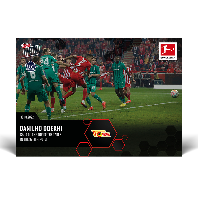 Back to the top of the table in the 97th minute! - Bundesliga Topps NOW® Card #77 - PR: 156