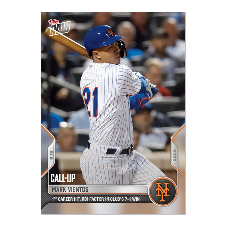 Mark Vientos  - 2022 MLB Topps NOW® Card 909 - PR: 742