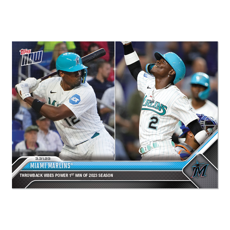 Miami Marlins  - 2023 MLB Topps NOW® Card 16 - PR: 295