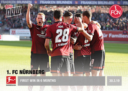 1st Win in 6 Months - Bundesliga Topps NOW® Card 95 - Print Run: 41