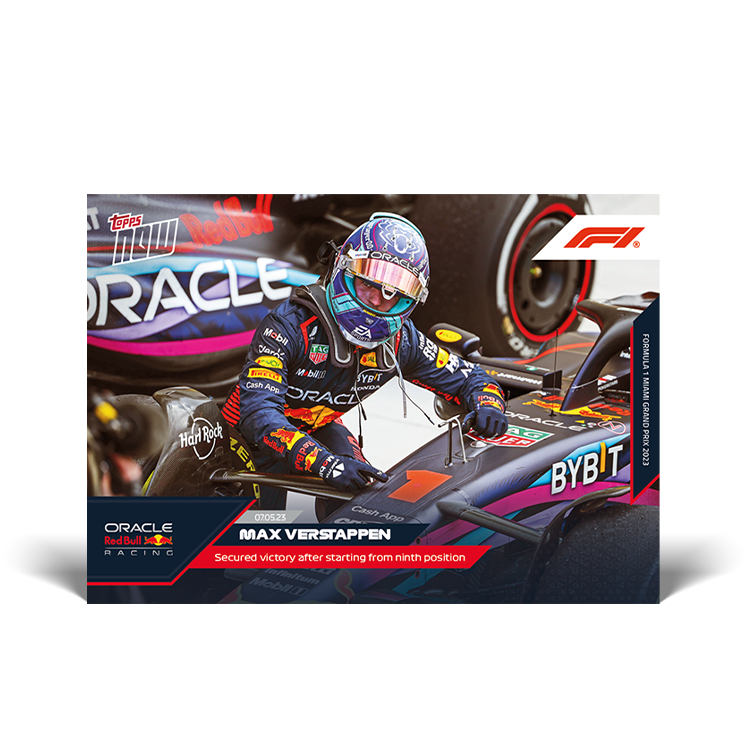 Secured victory after starting from ninth position - F1 Topps NOW® Card #014 - PR: 2027