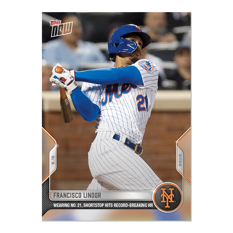 Francisco Lindor  - 2022 MLB Topps NOW® Card 908 - PR: 479