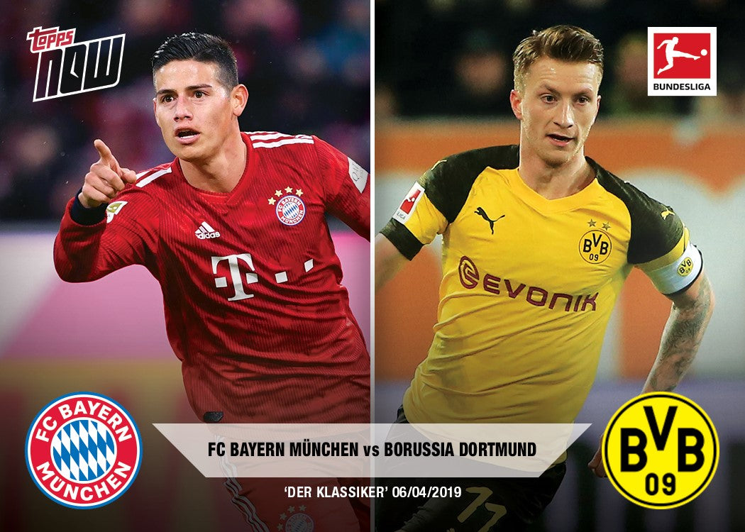 Bundesliga Topps NOW® Der Klassiker Preview Card - Print Run: 57