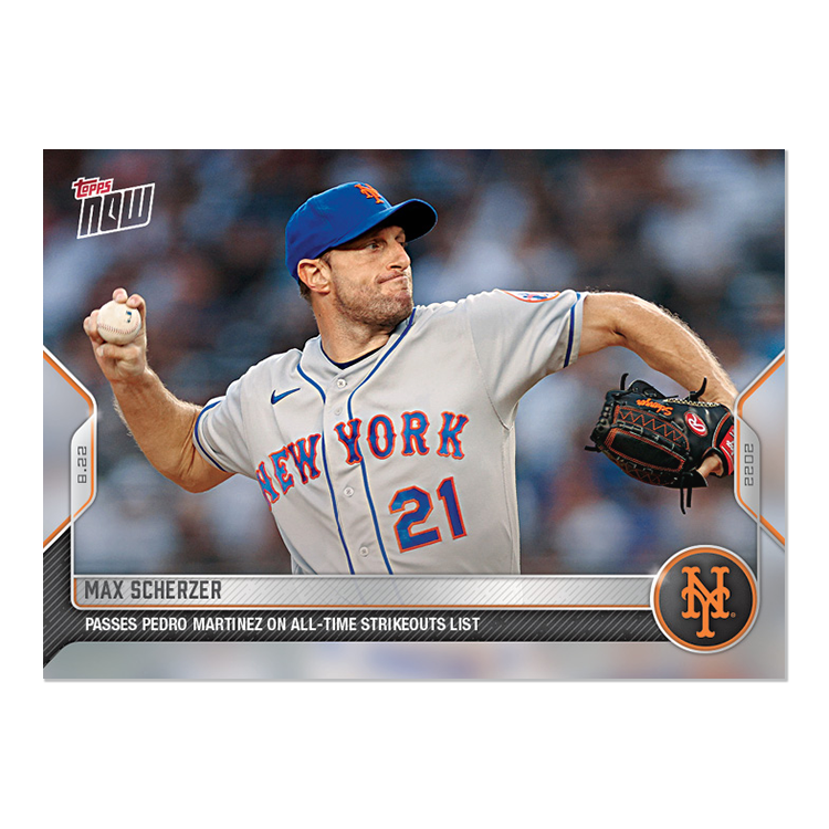 Max Scherzer  - 2022 MLB Topps NOW® Card 759 - PR: 459