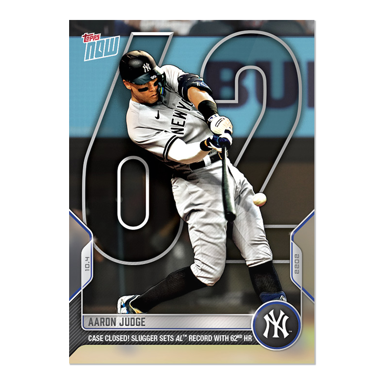 Aaron Judge  - 2022 MLB Topps NOW® Card 1012 - PR: 91685