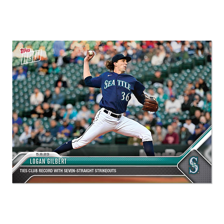 Logan Gilbert  - 2023 MLB Topps NOW® Card 256 - PR: 321