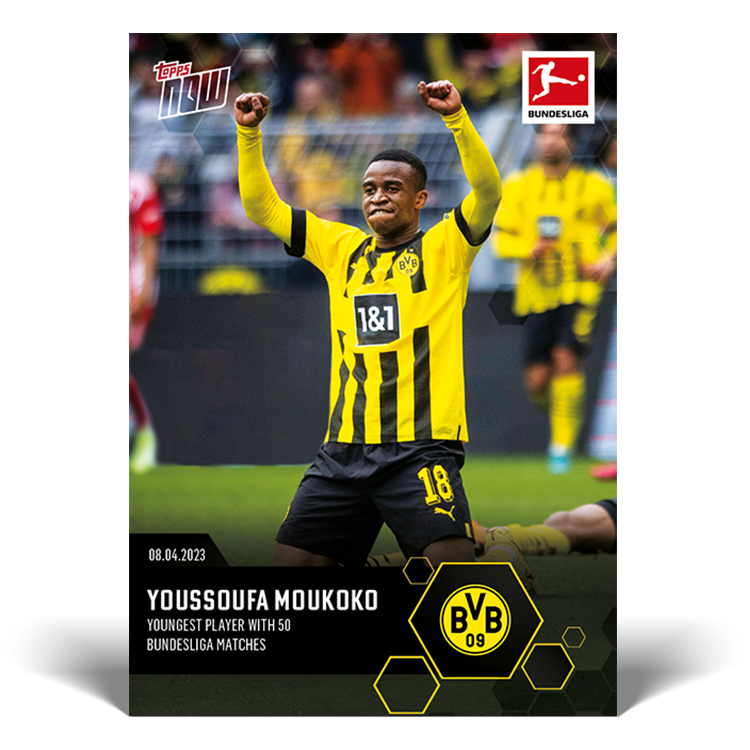 Youngest player with 50 Bundesliga matches - Bundesliga Topps NOW® Card #175 - PR: 268