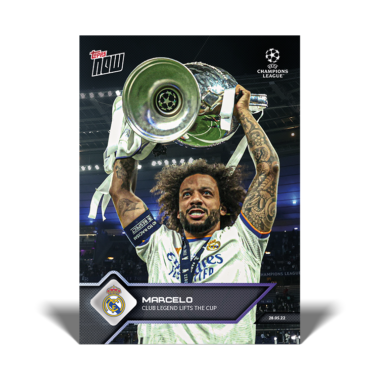 Club legend lifts the cup - UCL Topps NOW® Card #163 - PR: 844