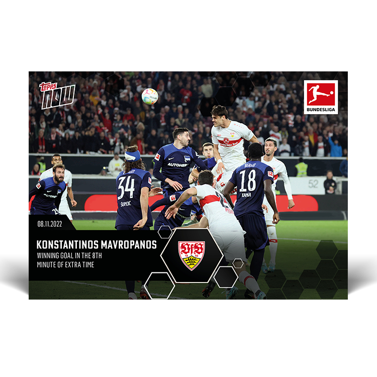 Winning Goal in the 8th minute of extra time - Bundesliga Topps NOW® Card #88 - PR: 82