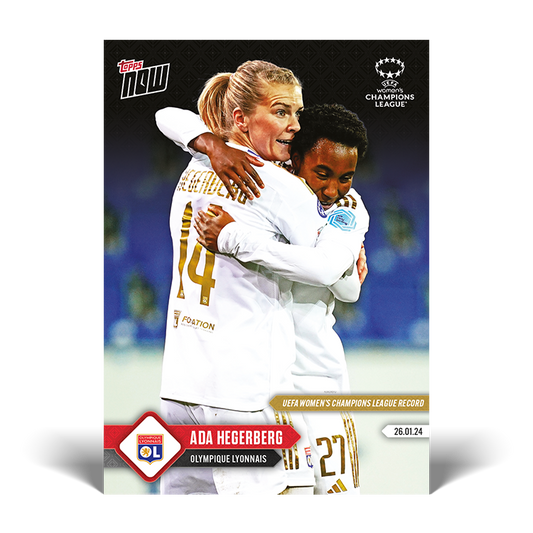 Ada Hegerberg - UWCL Record: First player to score 60 goals for a single club - UWCL Topps NOW® Card #10