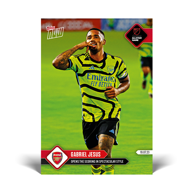 Opens the scoring in spectacular style - ARSENAL Topps NOW® Card #004 - PR: 170