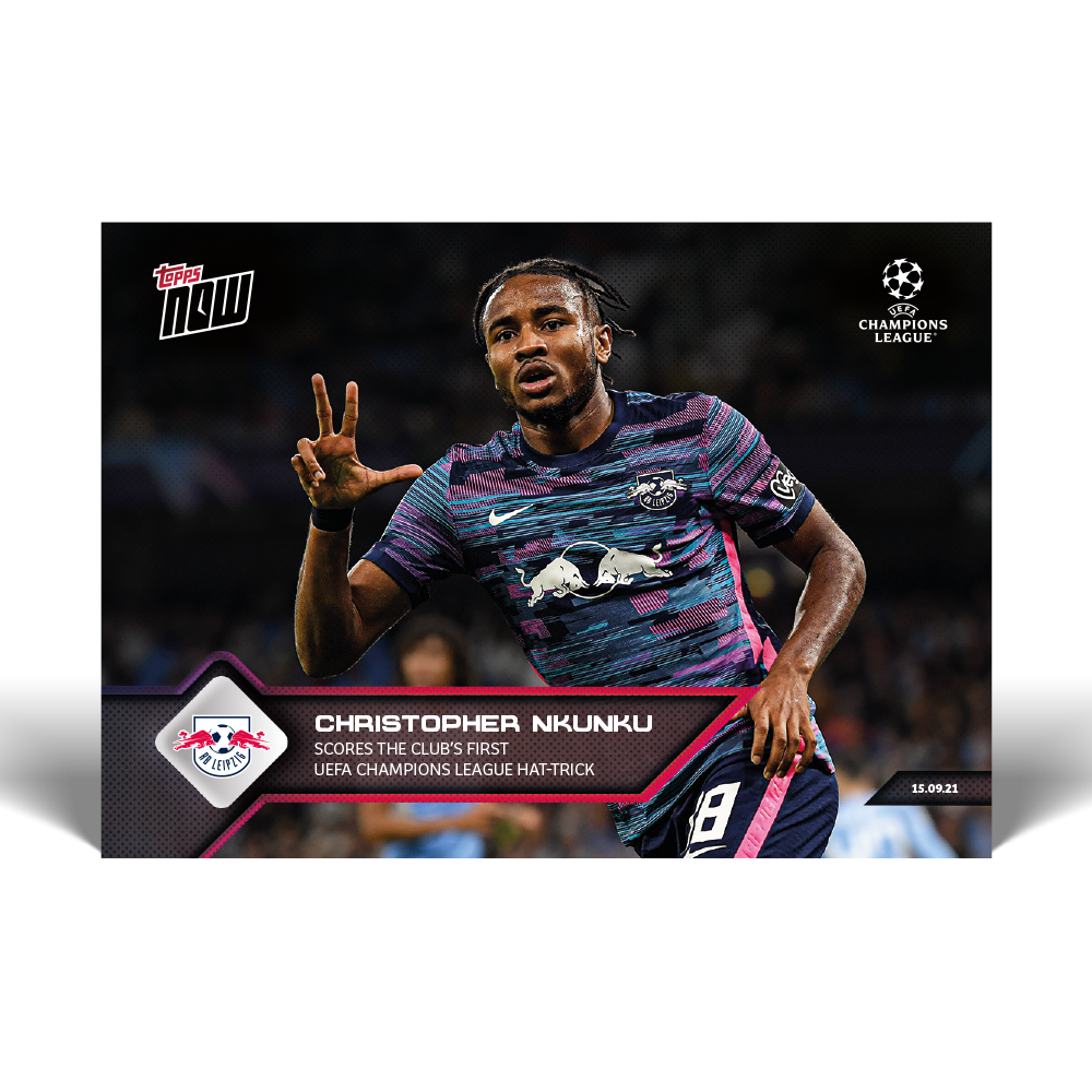 Scores the club's first UEFA Champions League hat-trick - UCL Topps NOW® Card #21 - PR: 246
