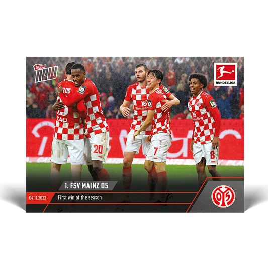 1. FSV Mainz 05 - First win of the season - Bundesliga Topps NOW® Card #60 - PR: 101