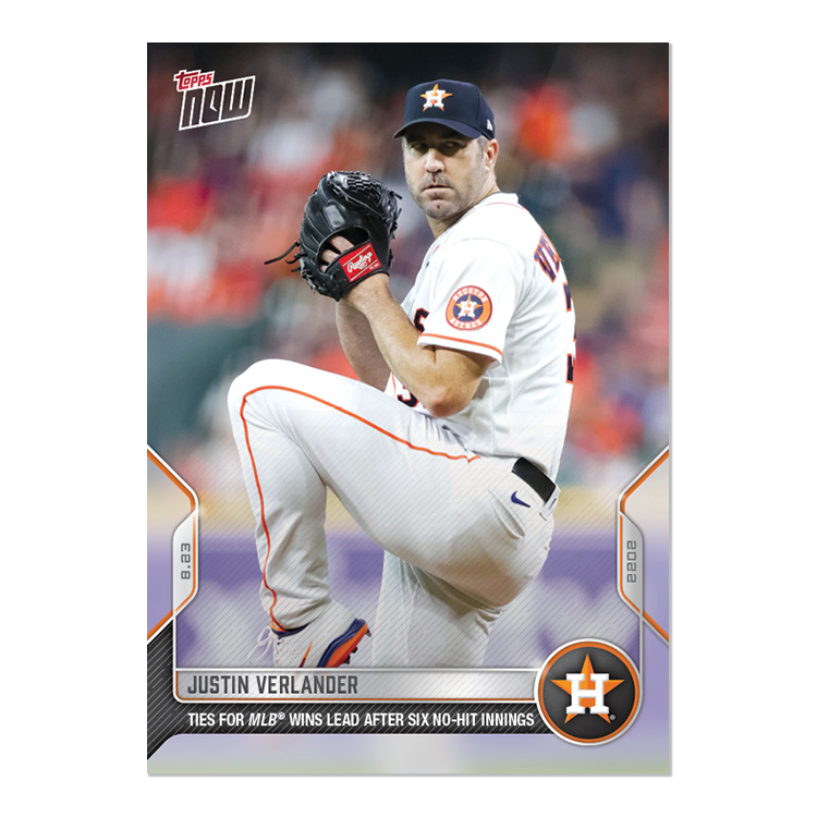 Justin Verlander  - 2022 MLB Topps NOW® Card 766 - PR: 401