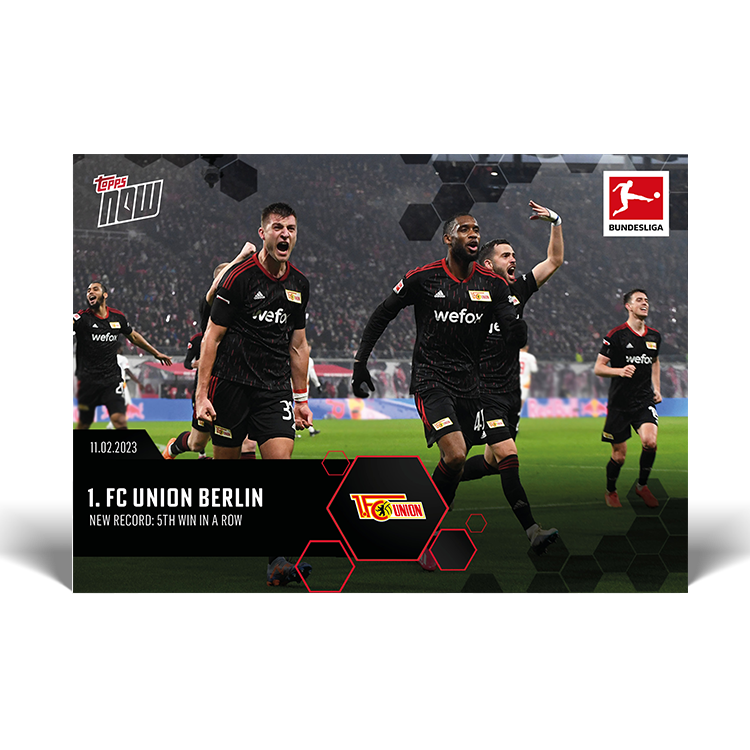 New record: 5th win in a row - Bundesliga Topps NOW® Card #134 - PR: 61