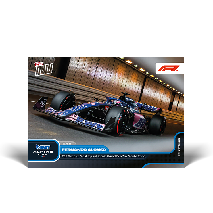 F1 Record: Most laps at iconic Grand Prix de Monaco - F1 Topps NOW® Card #25 - PR: 2012