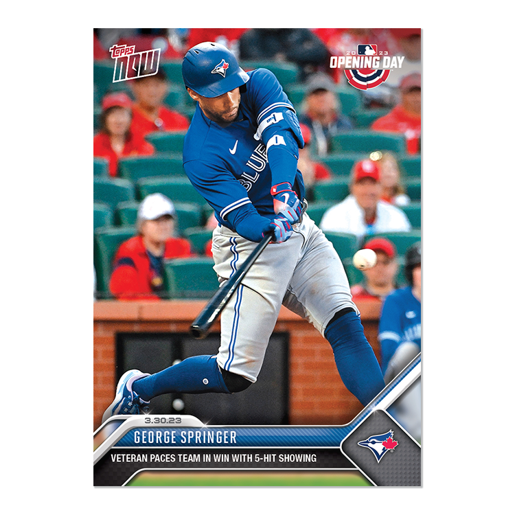 George Springer  - 2023 MLB Topps NOW® Card 12 - PR: 869