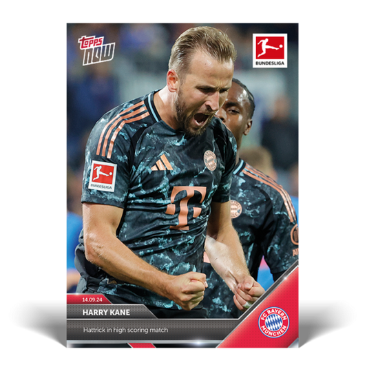 Harry Kane - Hattrick in high scoring match - 24/25 Bundesliga TOPPS NOW&reg; Card 20