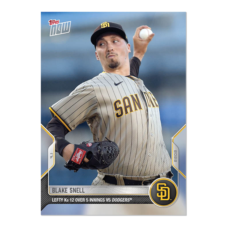 Blake Snell  - 2022 MLB Topps NOW® Card 449 - PR: 204