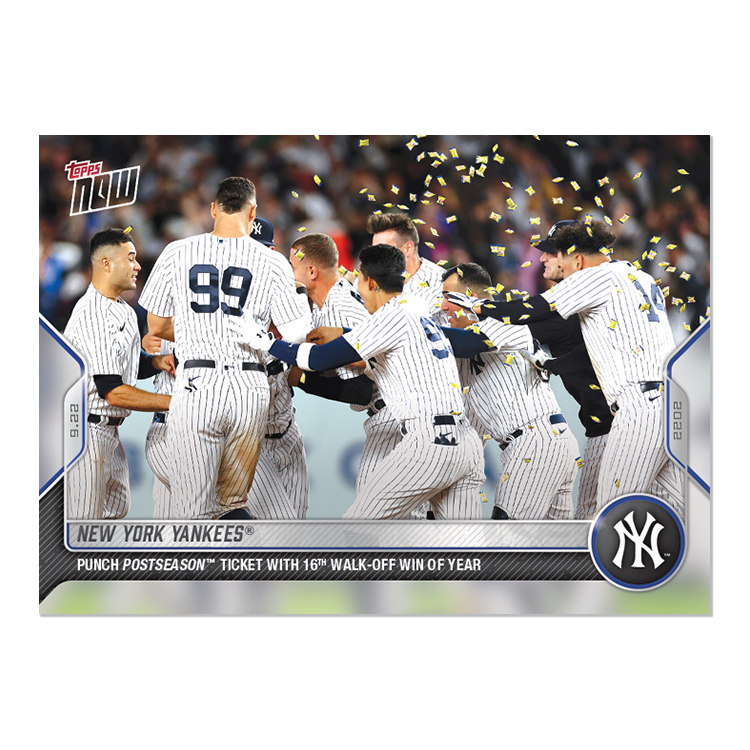 New York Yankees  - 2022 MLB Topps NOW® Card 943 - PR: 760