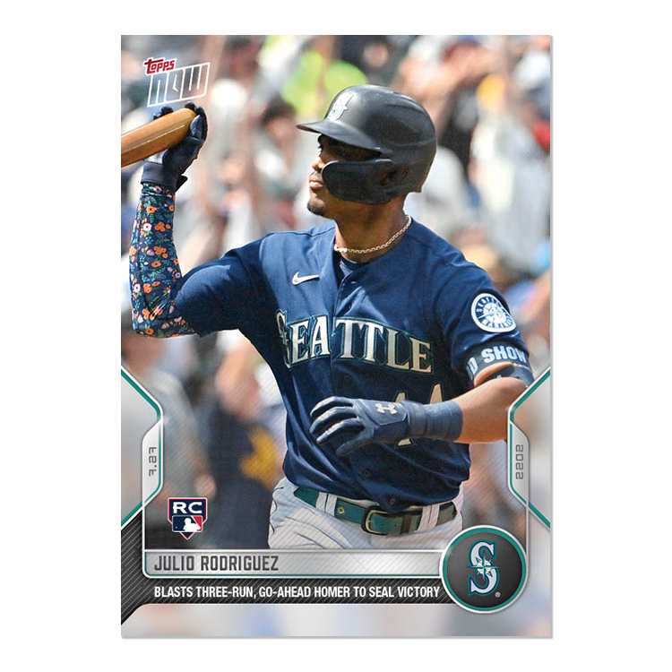 Julio Rodriguez  - 2022 MLB Topps NOW® Card 606 - PR: 2021