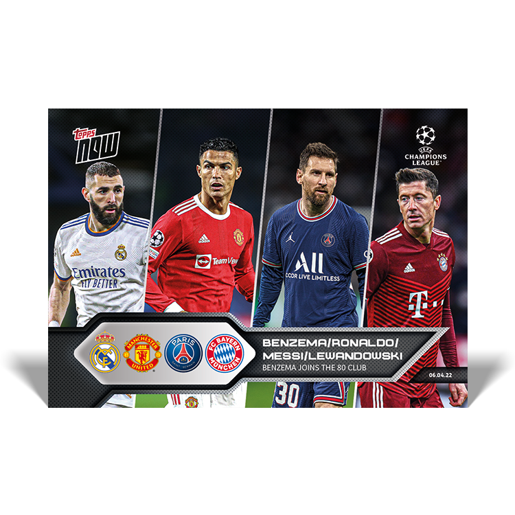 Benzema joins the 80 club - UCL Topps NOW® Card #136 - PR: 10567