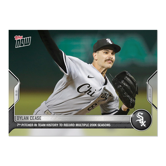 Dylan Cease  - 2022 MLB Topps NOW® Card 866 - PR: 296