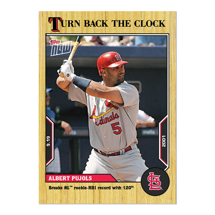 Albert Pujols  - 2022 MLB Topps NOW® Turn Back The Clock - Card 173 - PR: 430