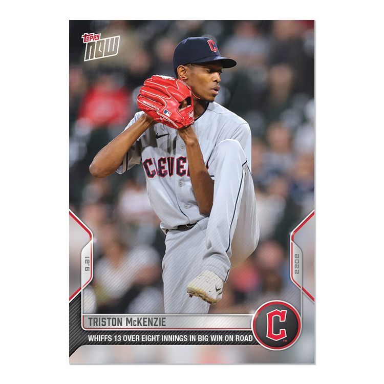 Triston McKenzie  - 2022 MLB Topps NOW® Card 938 - PR: 294