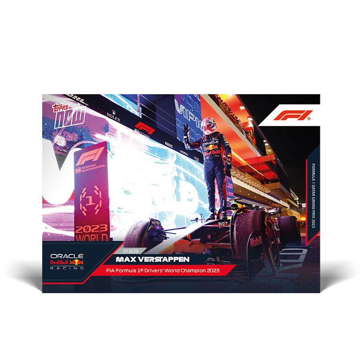 Max Verstappen - 2023 FIA Formula 1 World Champion  - F1 Topps NOW® Card #54 - PR: 2945
