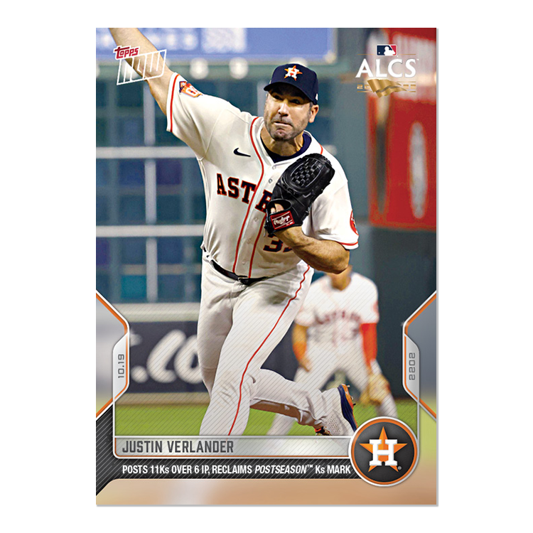 Justin Verlander  - 2022 MLB Topps NOW® Card 1107 - PR: 644