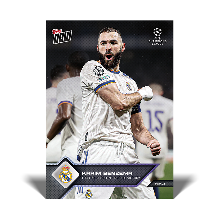 Hat-trick Hero in first leg victory - UCL Topps NOW® Card #133 - PR: 807
