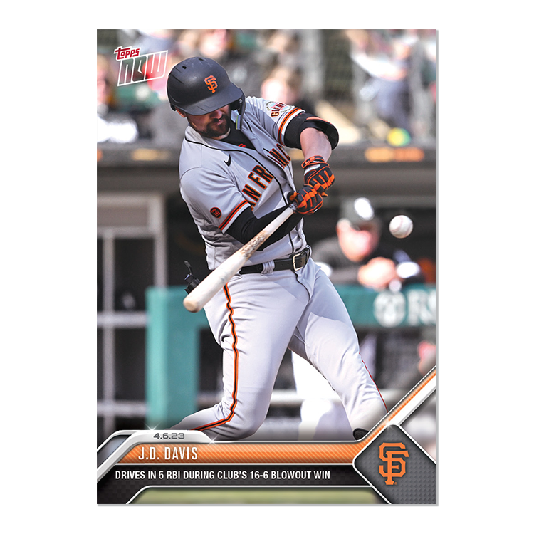 J.D. Davis  - 2023 MLB Topps NOW® Card 63 - PR: 234