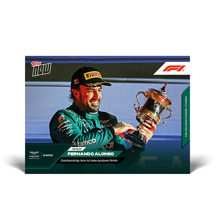 Outstanding race to take podium finish - F1 Topps NOW® Card #002 - PR: 1213