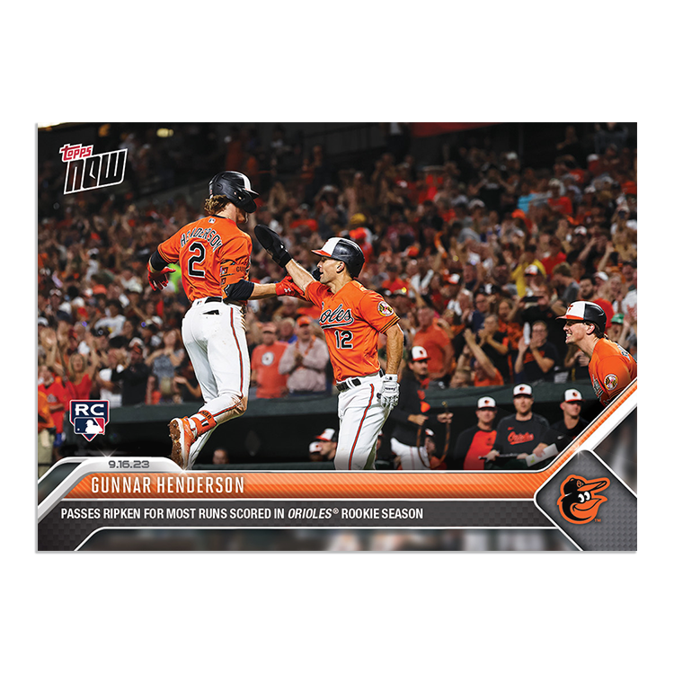 Gunnar Henderson  - 2023 MLB Topps NOW® Card 875 - PR: 2924