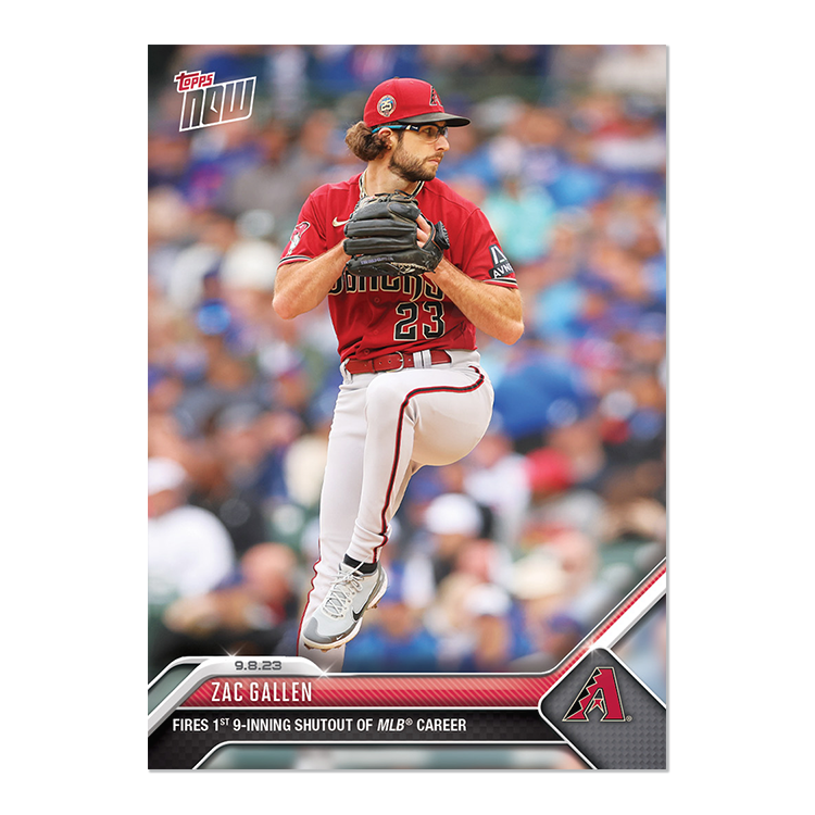 Zac Gallen  - 2023 MLB Topps NOW® Card 832 - PR: 402