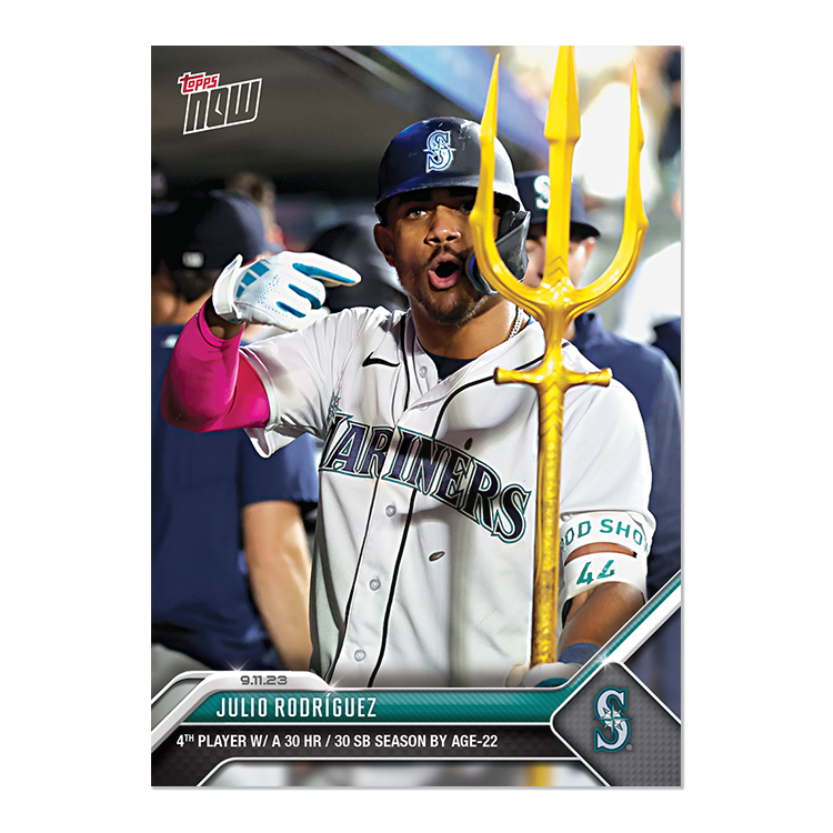 Julio Rodríguez  - 2023 MLB Topps NOW® Card 855 - PR: 5306
