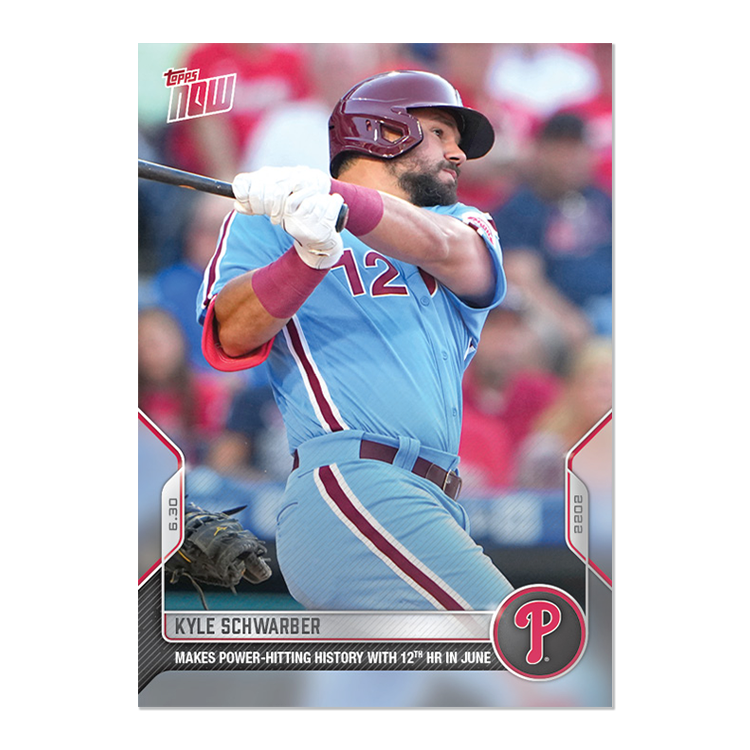 Kyle Schwarber  - 2022 MLB Topps NOW® Card 438 - PR: 383