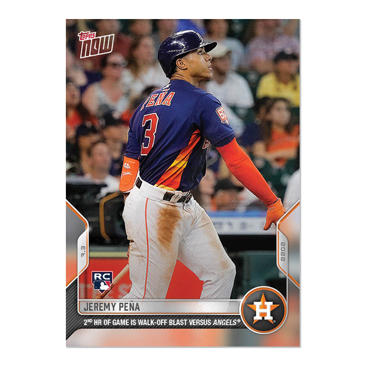 Jeremy Peña  - 2022 MLB Topps NOW® Card 460 - PR: 1833