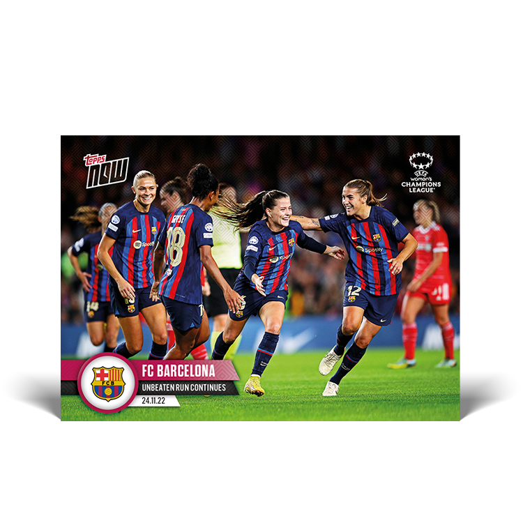 Unbeaten run continues - UWCL Topps NOW® Card #10 - PR: 156