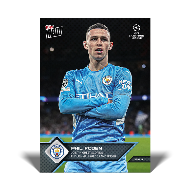 Joint Highest scoring Englishman aged 21 and under - UCL Topps NOW® Card #147 - PR: 2028