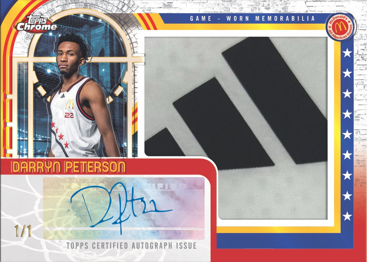 2025 Topps Chrome® McDonald’s All-American Basketball - Hobby Box - Sealed Case