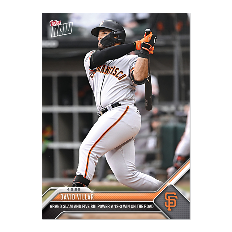 David Villar  - 2023 MLB Topps NOW® Card 39 - PR: 341