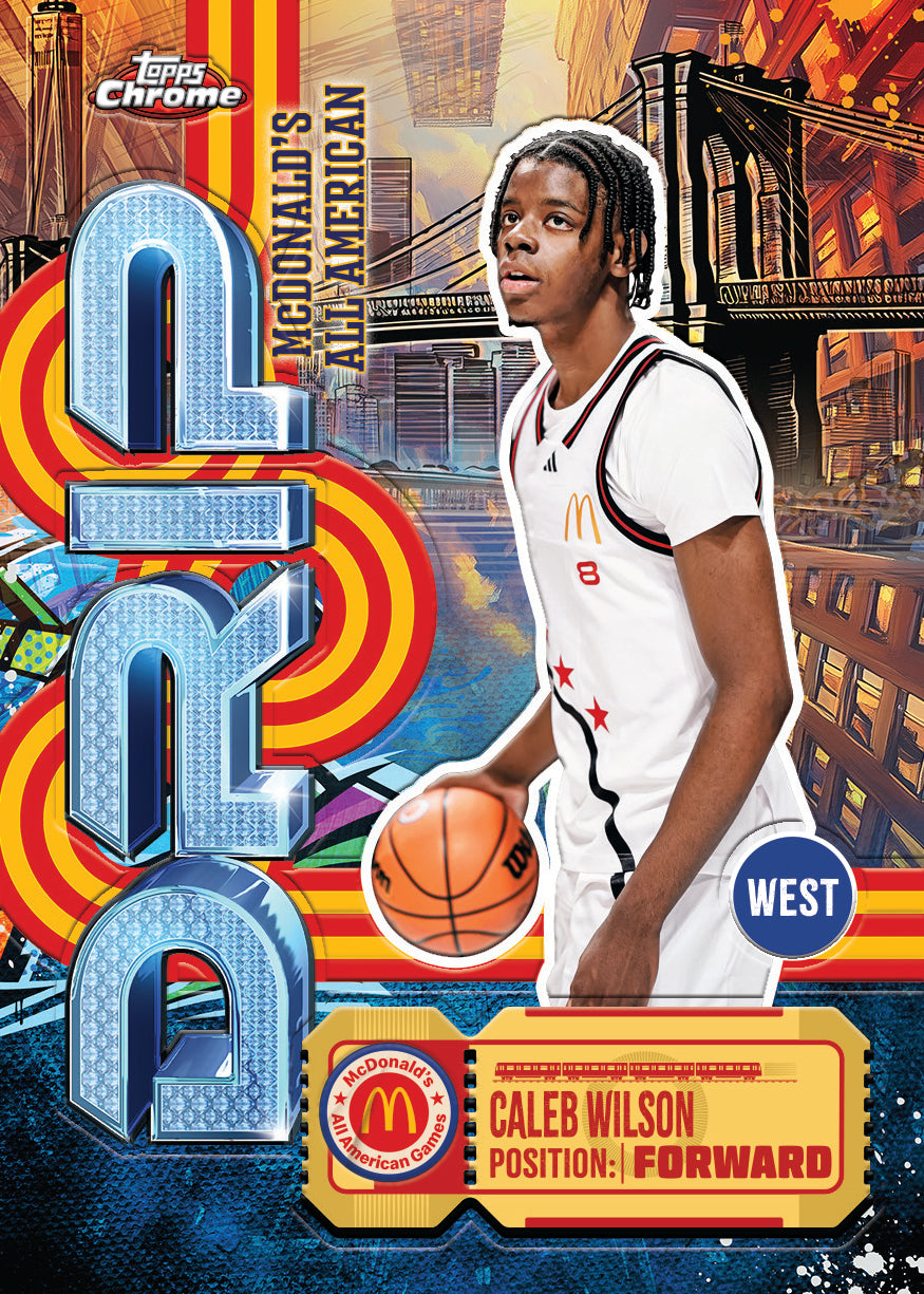 2025 Topps Chrome® McDonald’s All-American Basketball - Hobby Box - Sealed Case