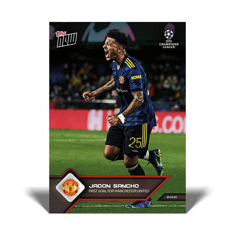 First goal for Manchester United  - UCL Topps NOW® Card #70 - PR: 1950
