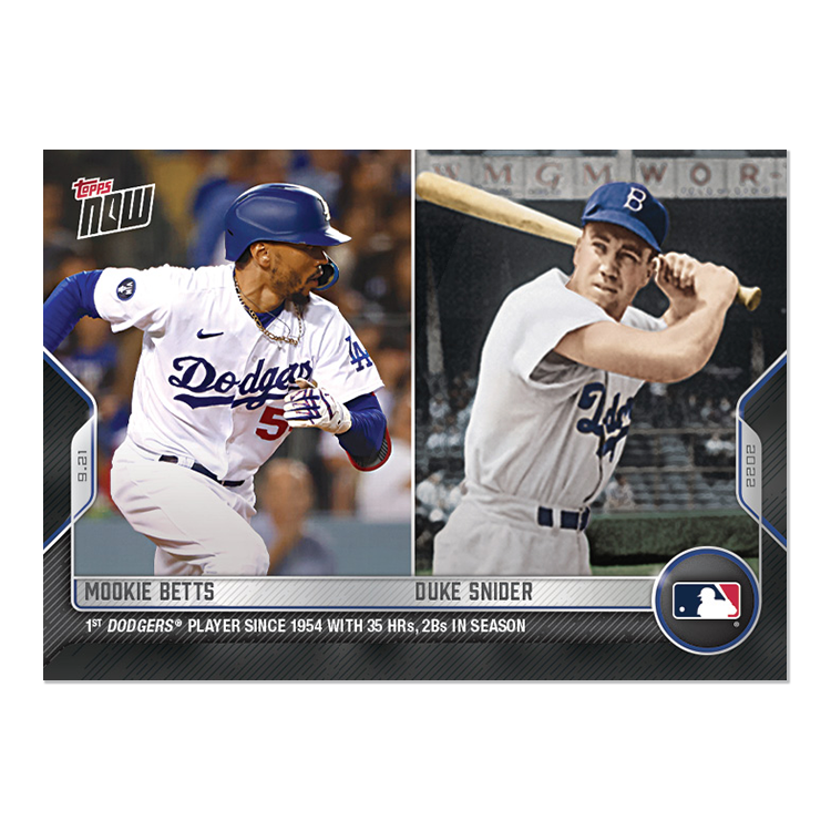 Mookie Betts/Duke Snider  - 2022 MLB Topps NOW® Card 940 - PR: 506