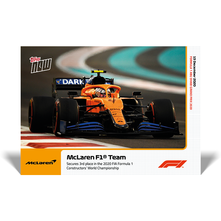 Secure dramtic 3rd place in the Constructor's  - F1 Topps NOW® Card #24 - Print Run: 1543